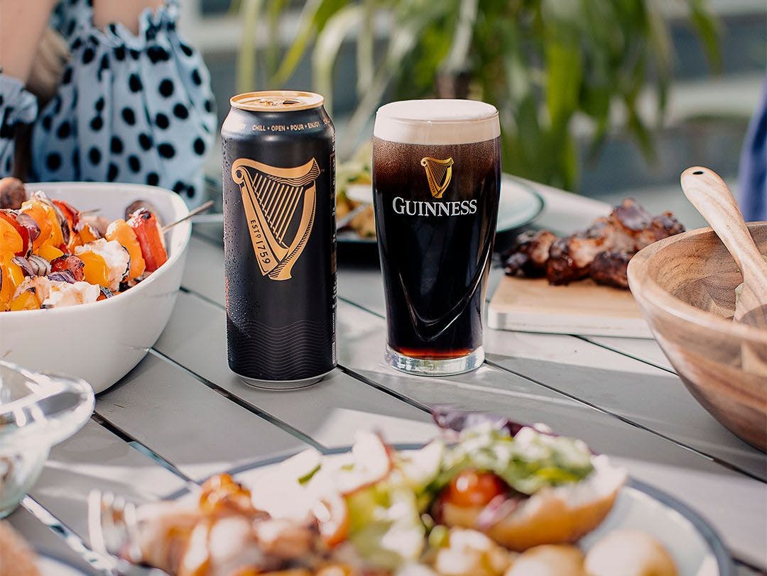 guinness on a table