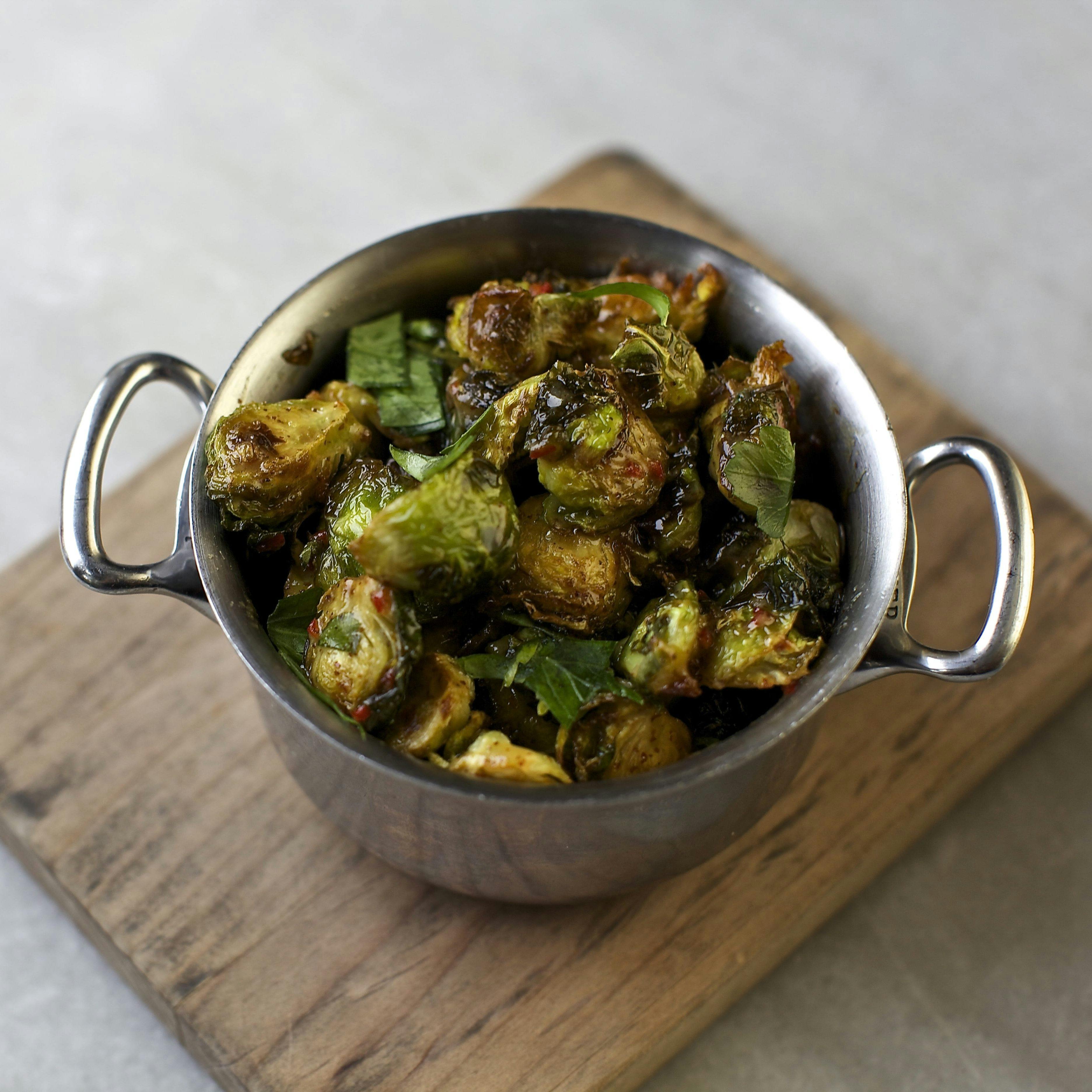 fried brussel sprouts