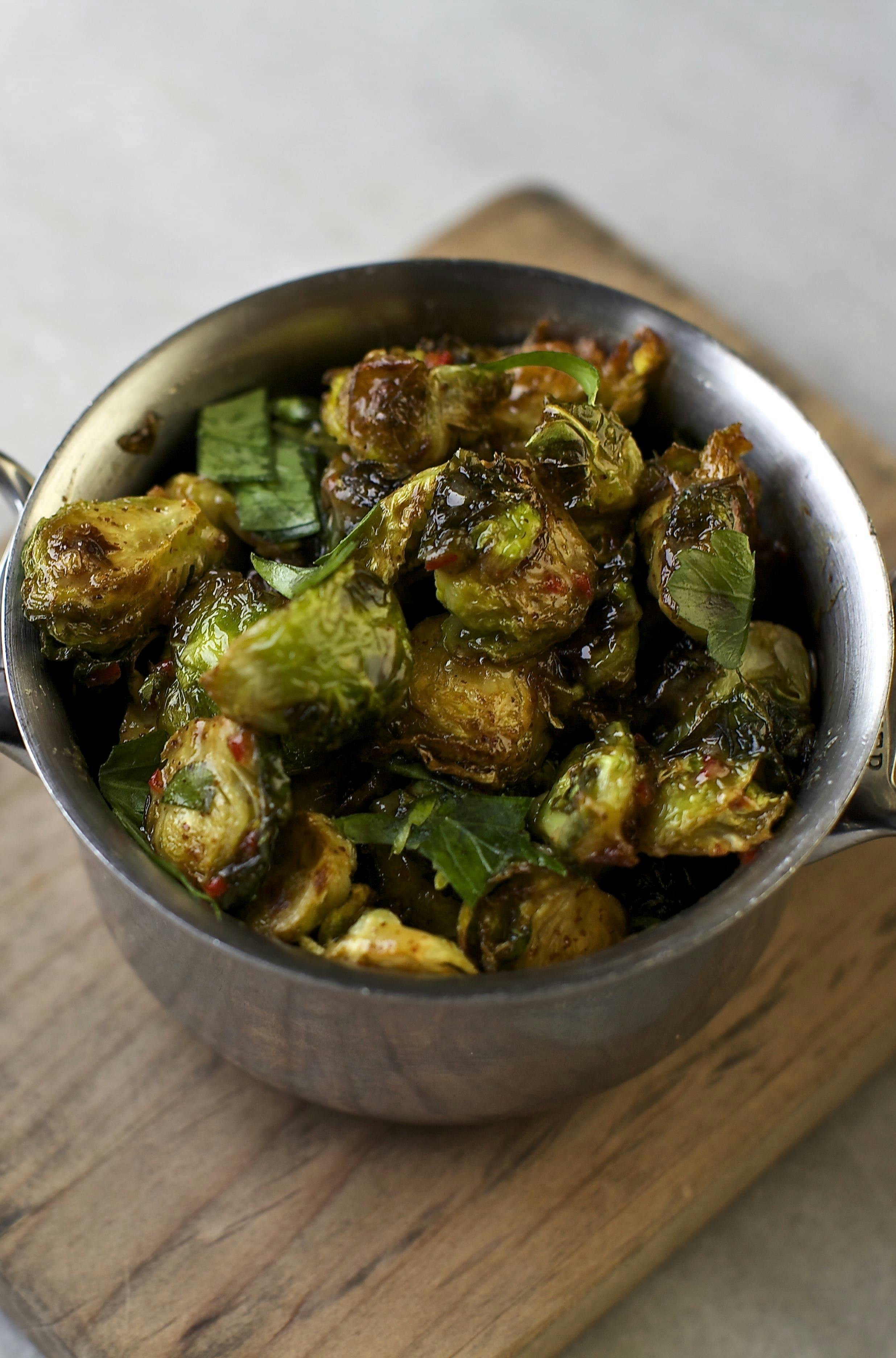 Guinness fried brussells sprouts